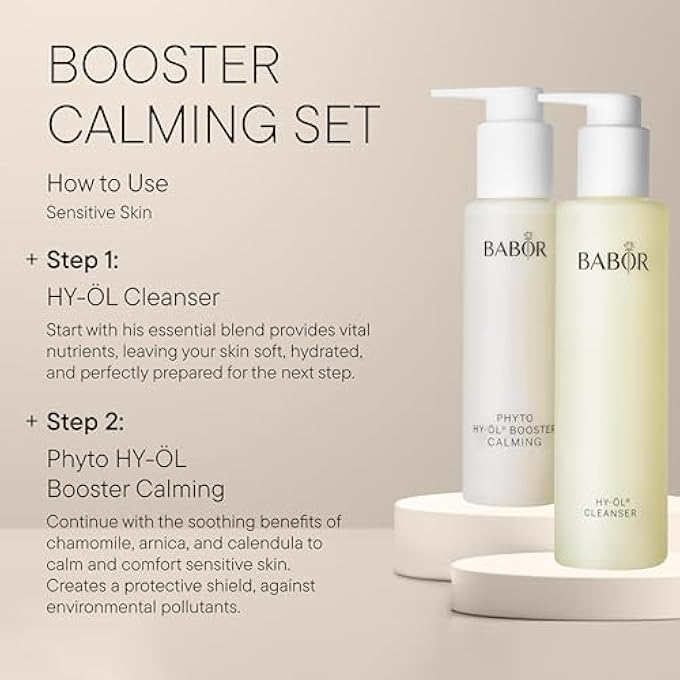 Babor PHYTO HY-OIL BOOSTER CALMING FOR SENSITIVE SKIN, FACIAL CLEANSER FOR USE WITH HY-OIL, WITH LIME BLOSSOM, VEGAN FORMULA, PHYTOACTIVE SENSITIVE, 1 X 100 ML - Image 2